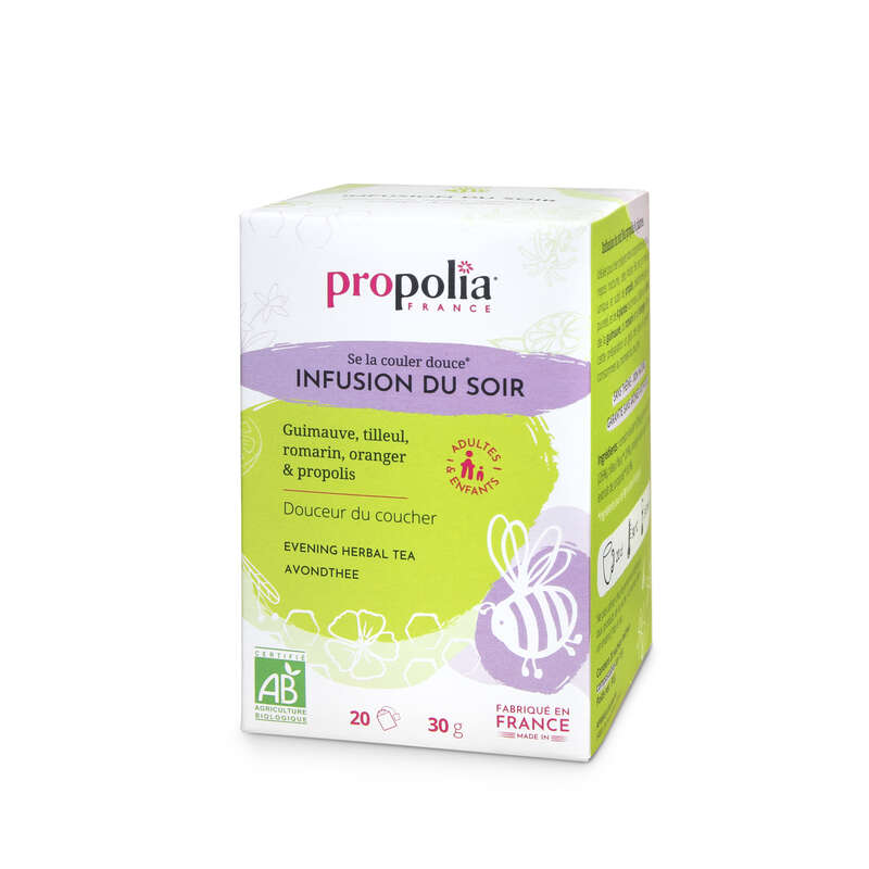 Infusion du Soir au Tilleul - 20 sachets fraîcheur en stock - Propolia