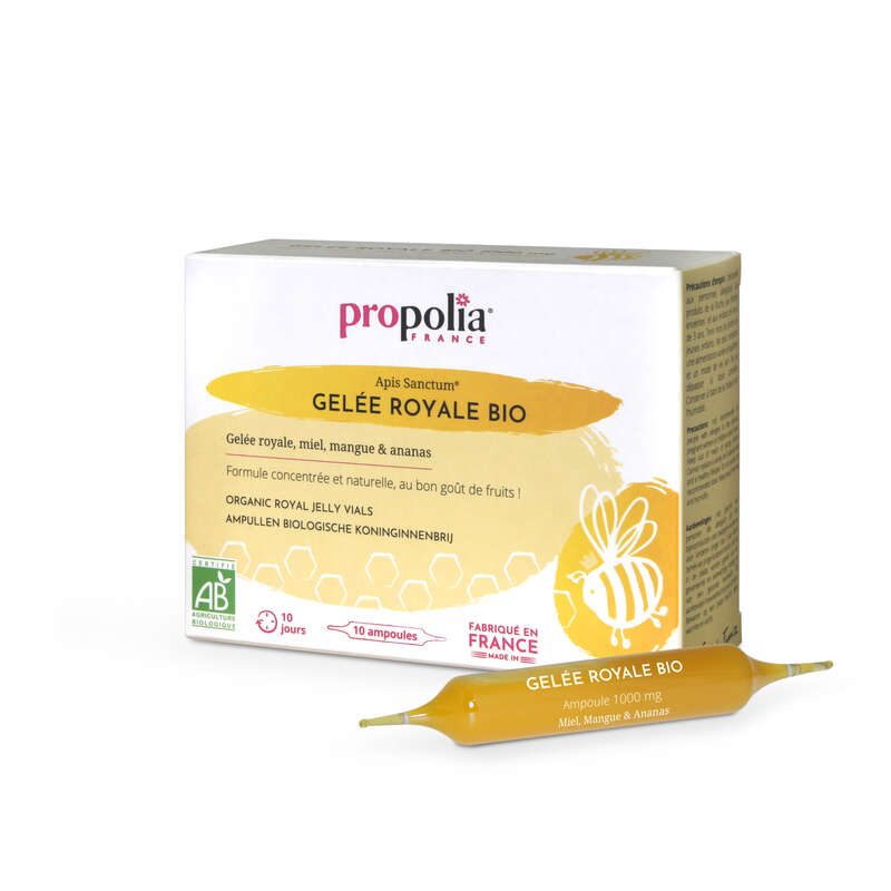 Ampoules Gelée Royale - 10 ampoules en verre de 10 ml en stock - Propolia