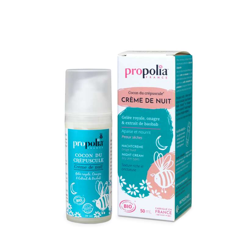 Crème de nuit peaux sèches - 50 ml - Propolia en stock