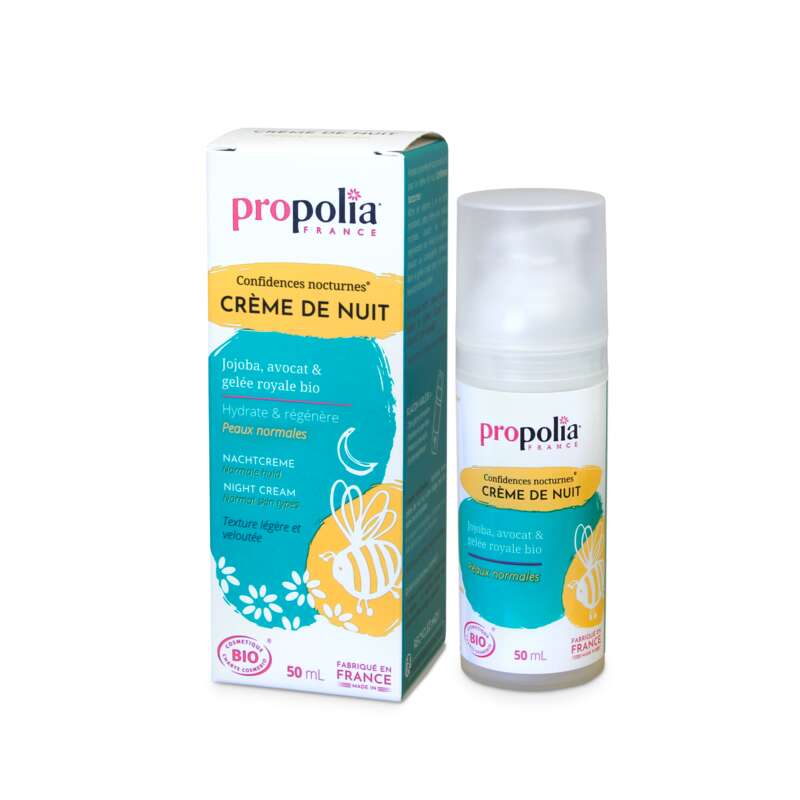 Crème de nuit peaux normales - 50 ml - Propolia en stock
