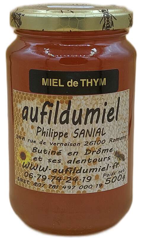 Miel de thym - aufildumiel en stock